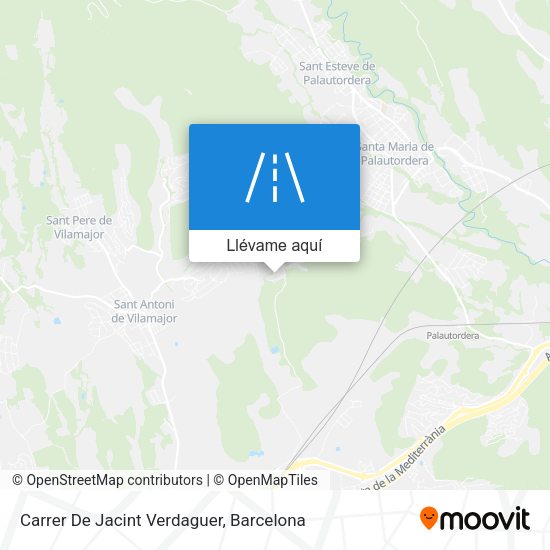 Mapa Carrer De Jacint Verdaguer