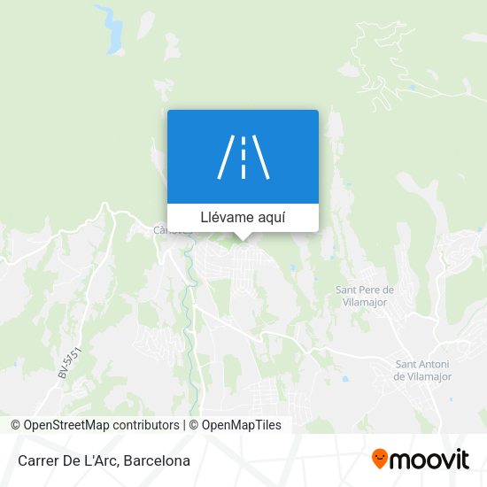 Mapa Carrer De L'Arc