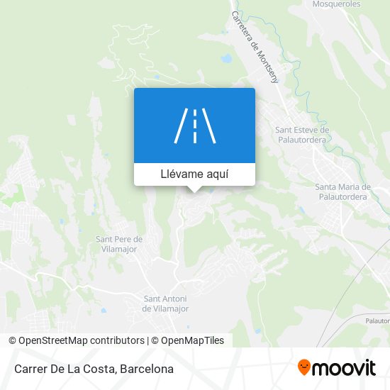 Mapa Carrer De La Costa