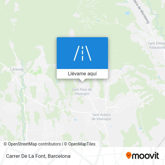 Mapa Carrer De La Font