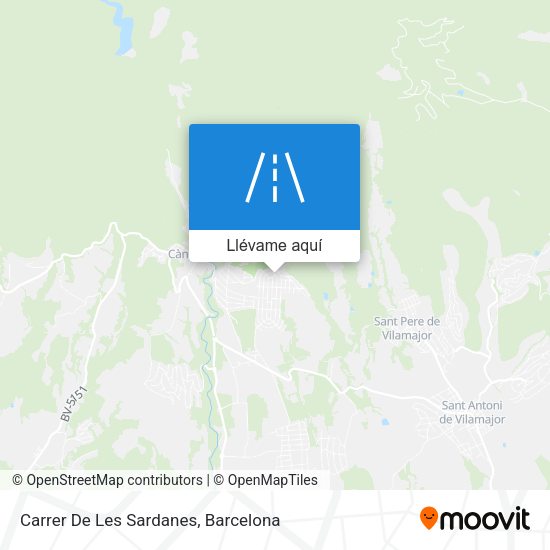 Mapa Carrer De Les Sardanes
