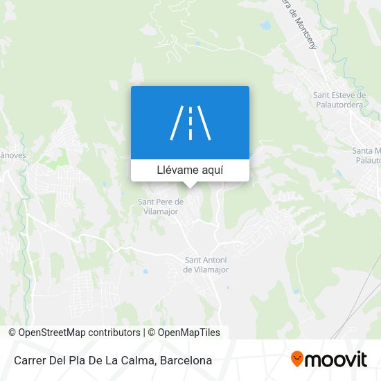 Mapa Carrer Del Pla De La Calma