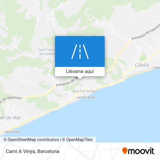 Mapa Camí A Vinya