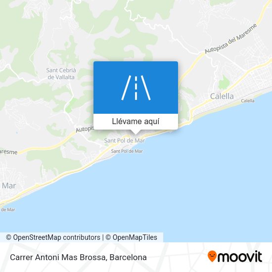 Mapa Carrer Antoni Mas Brossa