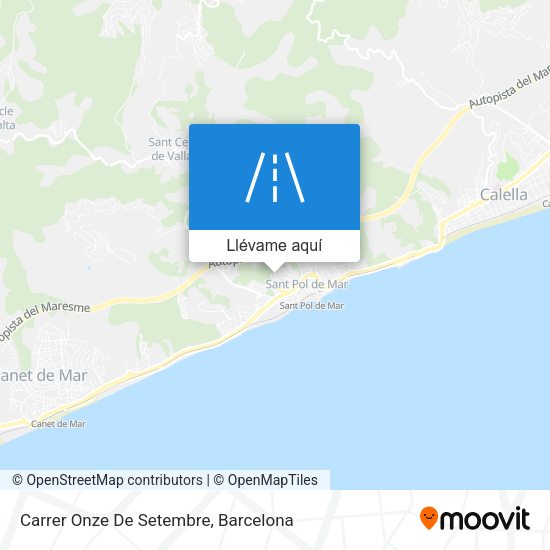 Mapa Carrer Onze De Setembre