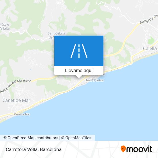 Mapa Carretera Vella