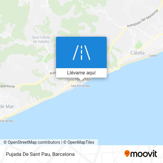 Mapa Pujada De Sant Pau