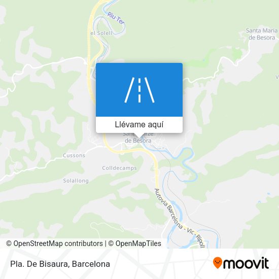 Mapa Pla. De Bisaura