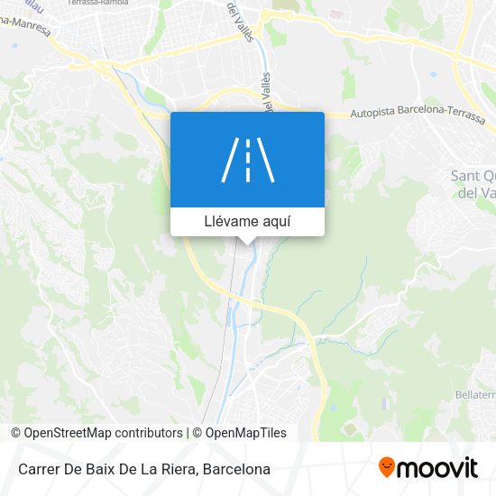 Mapa Carrer De Baix De La Riera