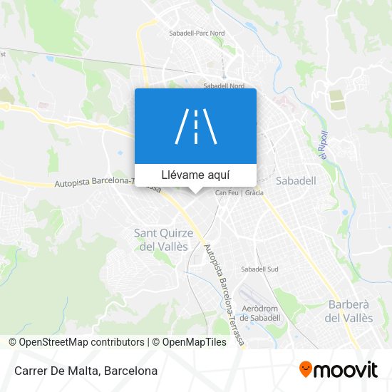 Mapa Carrer De Malta