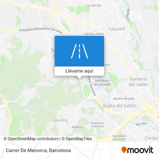 Mapa Carrer De Menorca