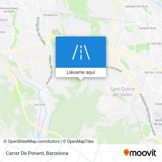Mapa Carrer De Ponent