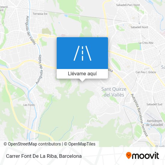 Mapa Carrer Font De La Riba