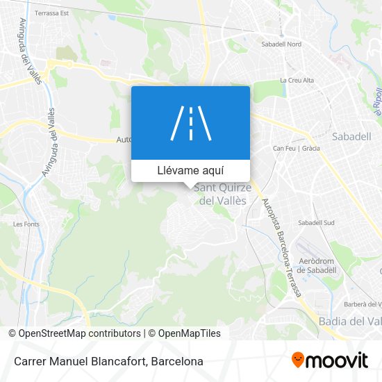 Mapa Carrer Manuel Blancafort