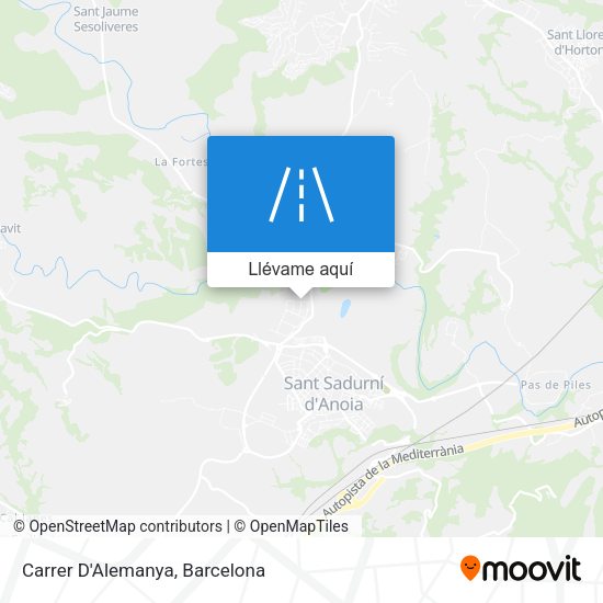 Mapa Carrer D'Alemanya