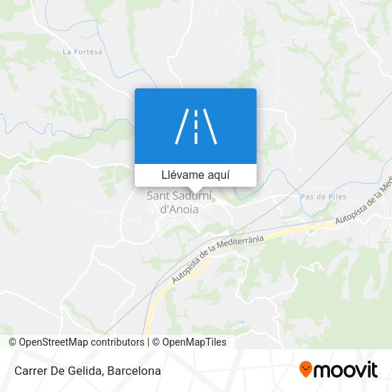 Mapa Carrer De Gelida