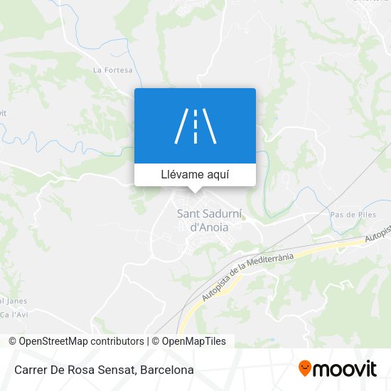 Mapa Carrer De Rosa Sensat