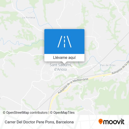 Mapa Carrer Del Doctor Pere Pons