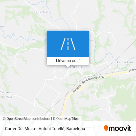 Mapa Carrer Del Mestre Antoni Torelló