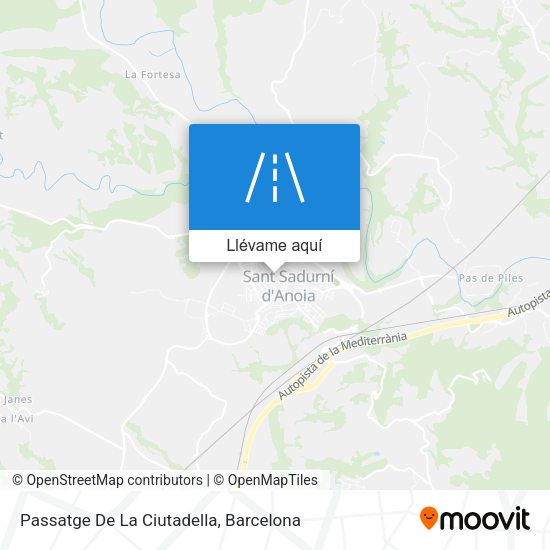 Mapa Passatge De La Ciutadella