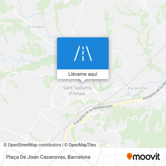 Mapa Plaça De Joan Casanovas