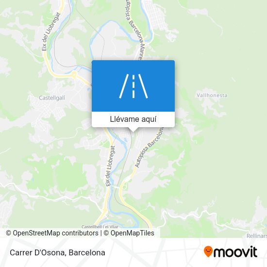 Mapa Carrer D'Osona