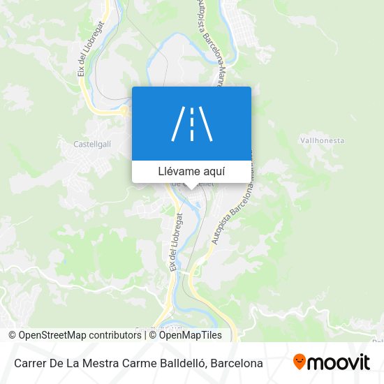 Mapa Carrer De La Mestra Carme Balldelló