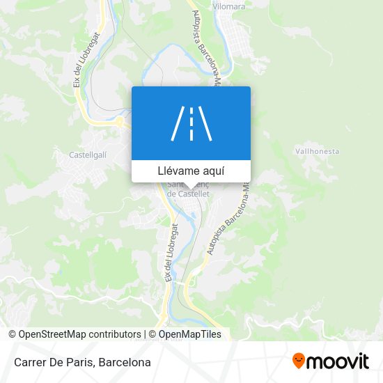 Mapa Carrer De Paris