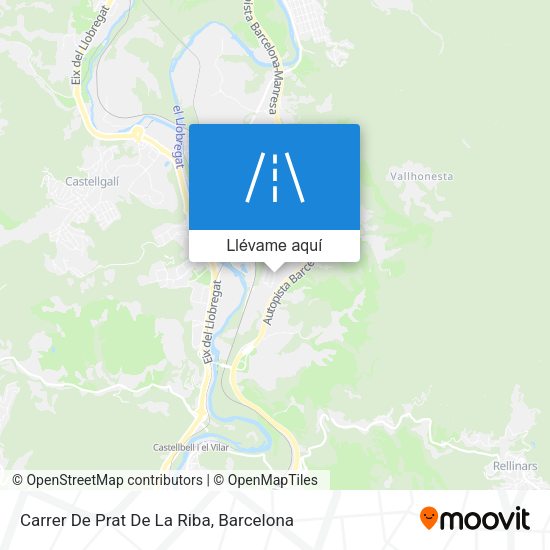 Mapa Carrer De Prat De La Riba