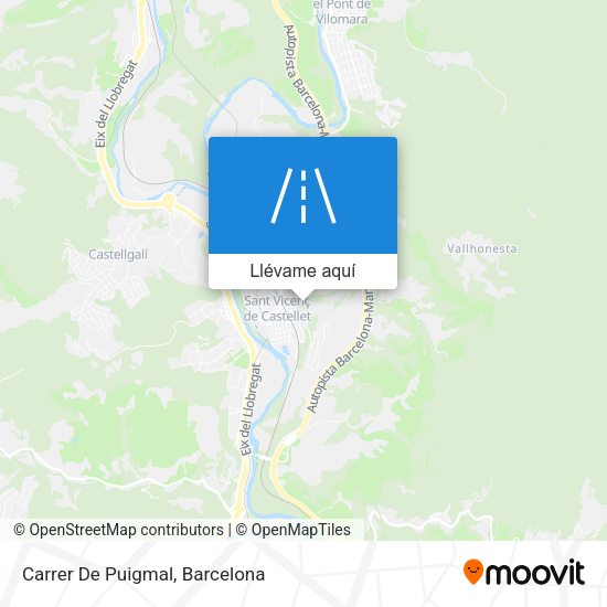 Mapa Carrer De Puigmal