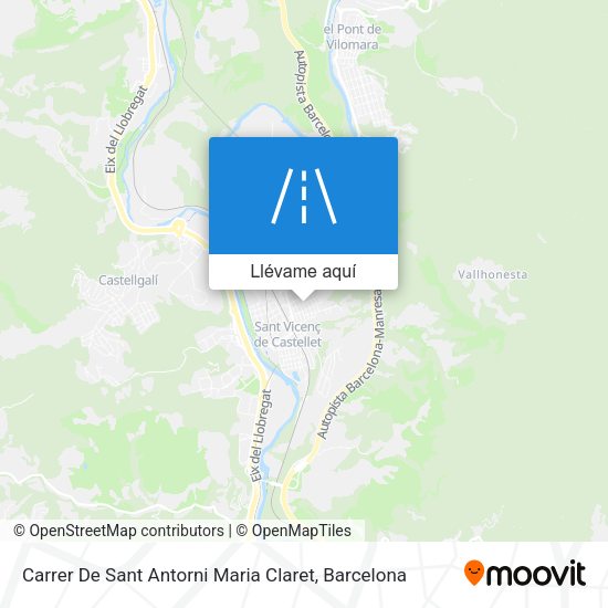 Mapa Carrer De Sant Antorni Maria Claret