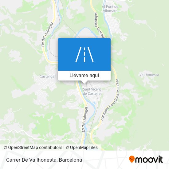 Mapa Carrer De Vallhonesta