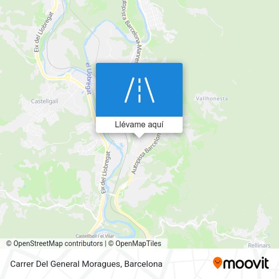 Mapa Carrer Del General Moragues