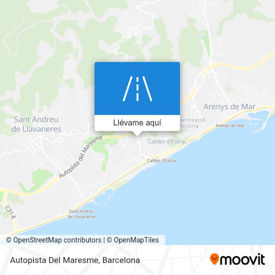 Mapa Autopista Del Maresme