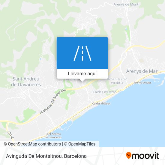 Mapa Avinguda De Montaltnou