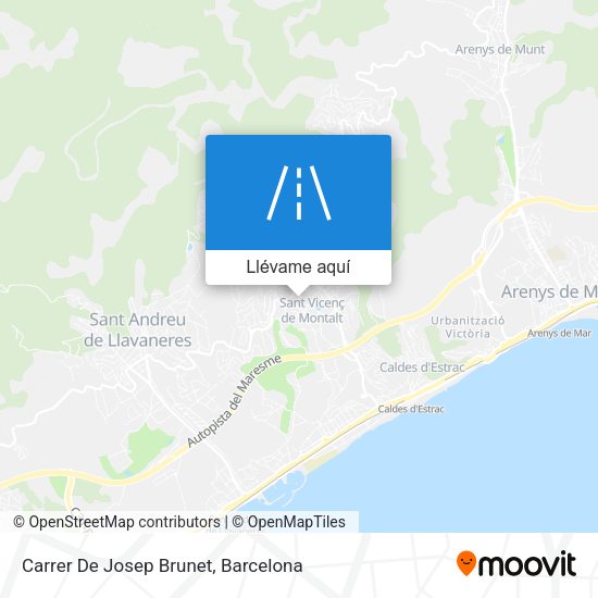 Mapa Carrer De Josep Brunet