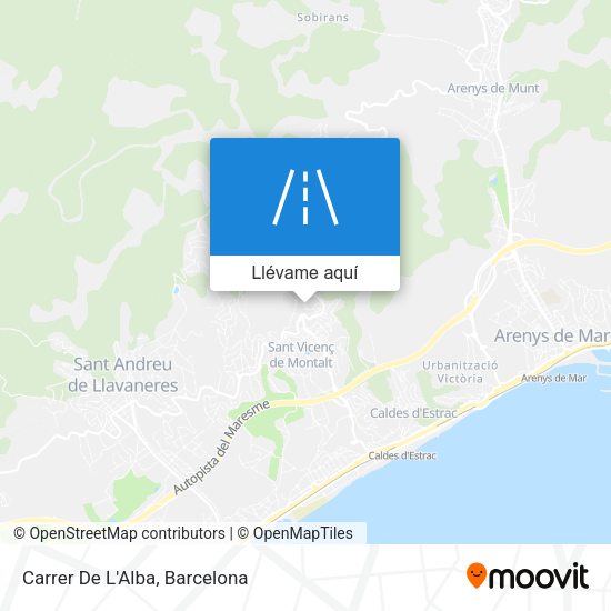 Mapa Carrer De L'Alba
