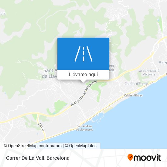 Mapa Carrer De La Vall