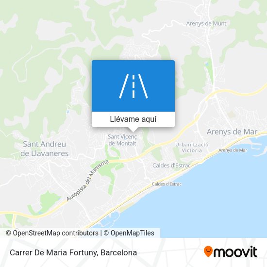 Mapa Carrer De Maria Fortuny