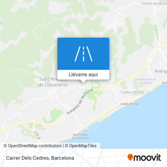 Mapa Carrer Dels Cedres