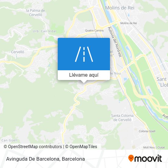 Mapa Avinguda De Barcelona