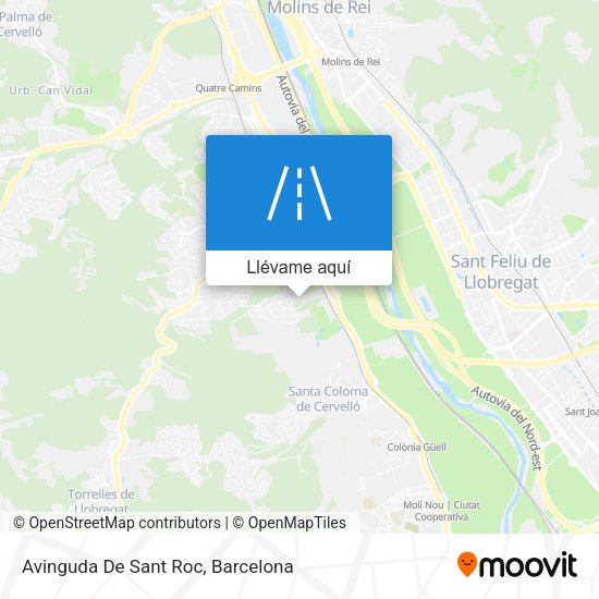 Mapa Avinguda De Sant Roc