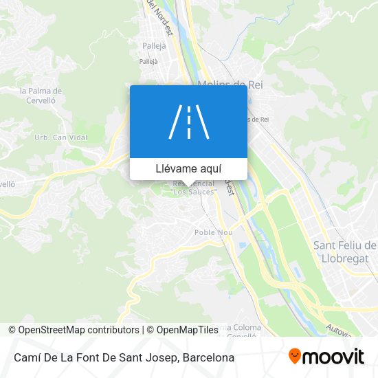 Mapa Camí De La Font De Sant Josep