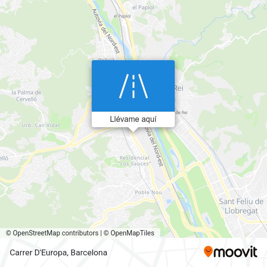 Mapa Carrer D'Europa