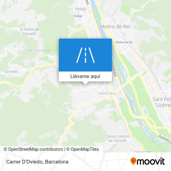 Mapa Carrer D'Oviedo