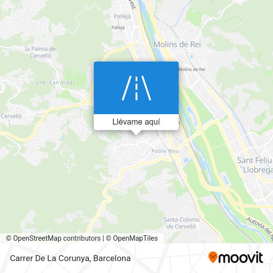 Mapa Carrer De La Corunya
