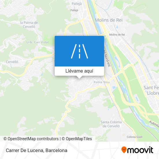 Mapa Carrer De Lucena