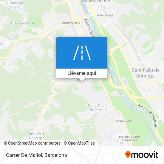 Mapa Carrer De Mallol