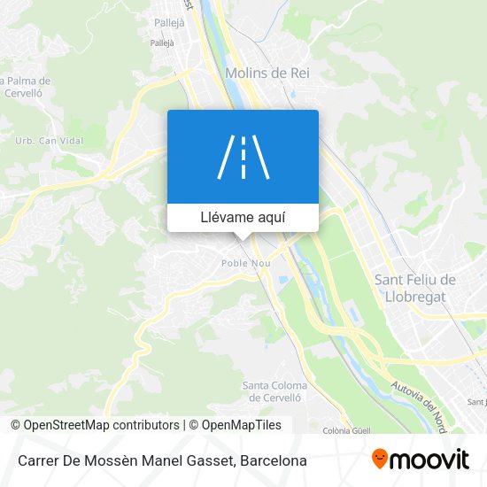 Mapa Carrer De Mossèn Manel Gasset