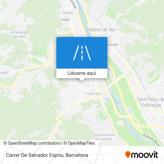 Mapa Carrer De Salvador Espriu